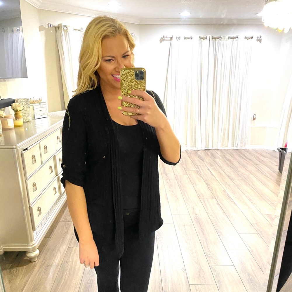 Black Open Cardigan‎ 🖤